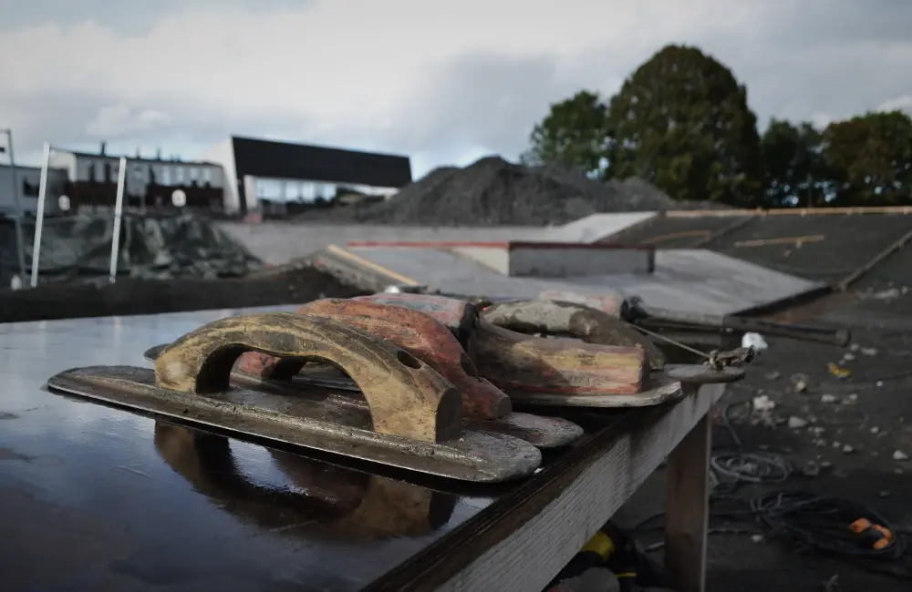 Verktyg för skatepark.