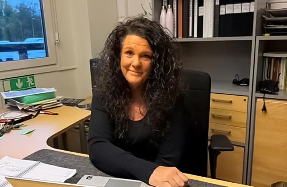 Bild på Pernilla Swahn Heikkinen, rektor på Brinells högstadium.