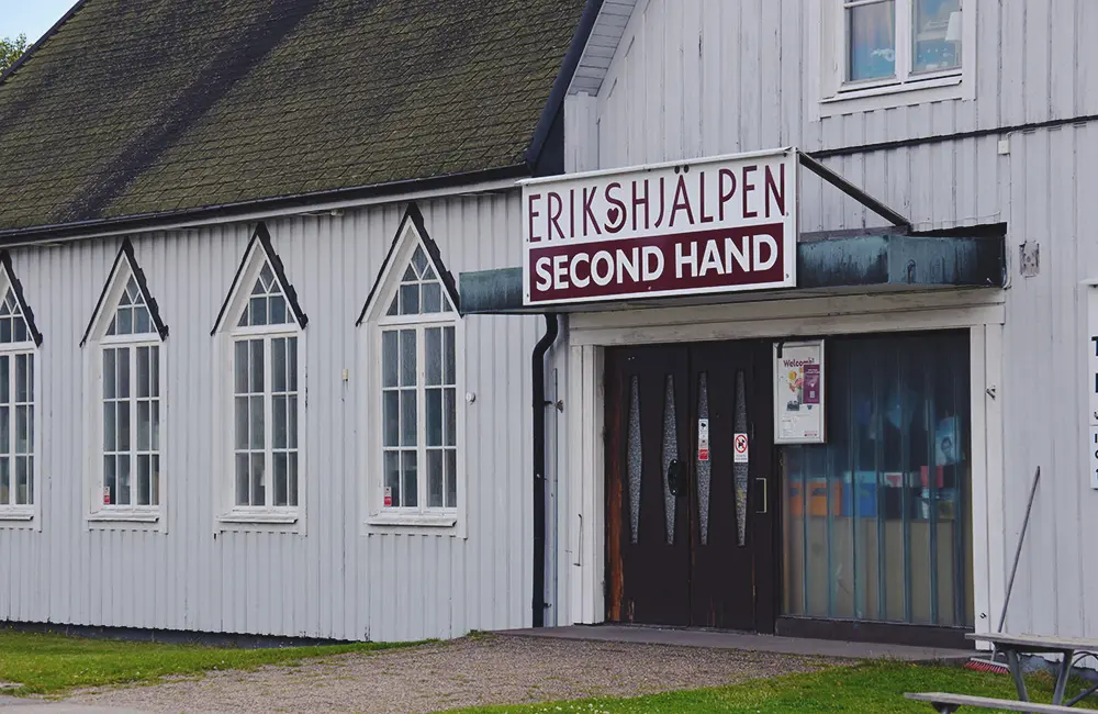 Erikshjälpen second hand i Bodafors