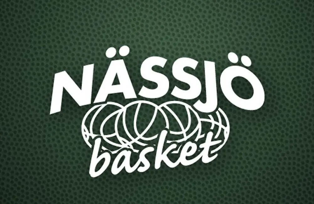 Föreningen Nässjö Baskets logotype i grönt och vitt.