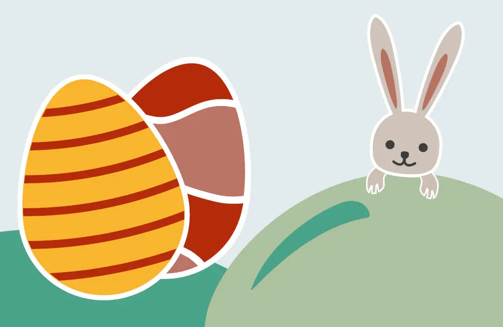 Illustration snö och skidor