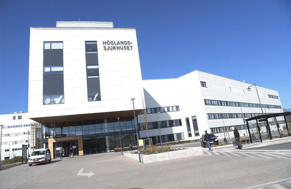 Byggnaden Höglandssjukhuset i Eksjö.
