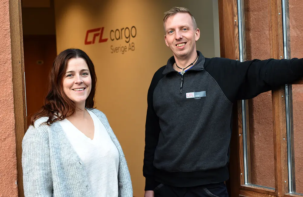 Mikaela Schön och Peter Heller CFL cargo