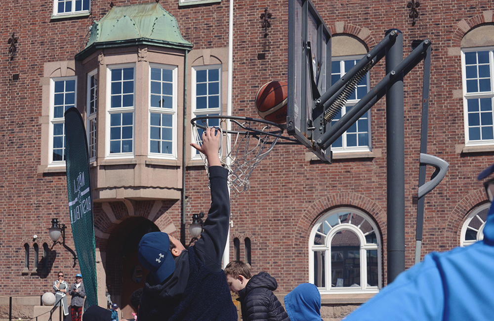 basket på stortorget