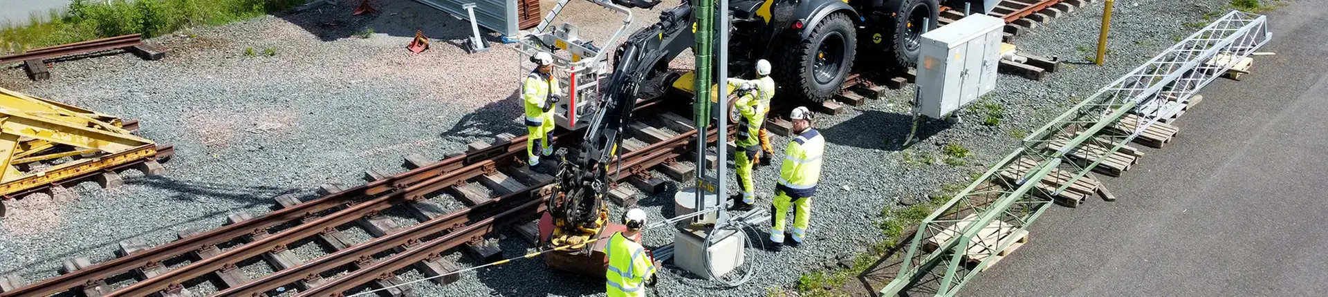 Kontaktledningstekniker drönare