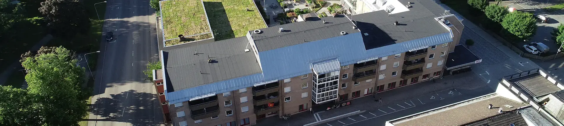 Flygbild över Parkgården