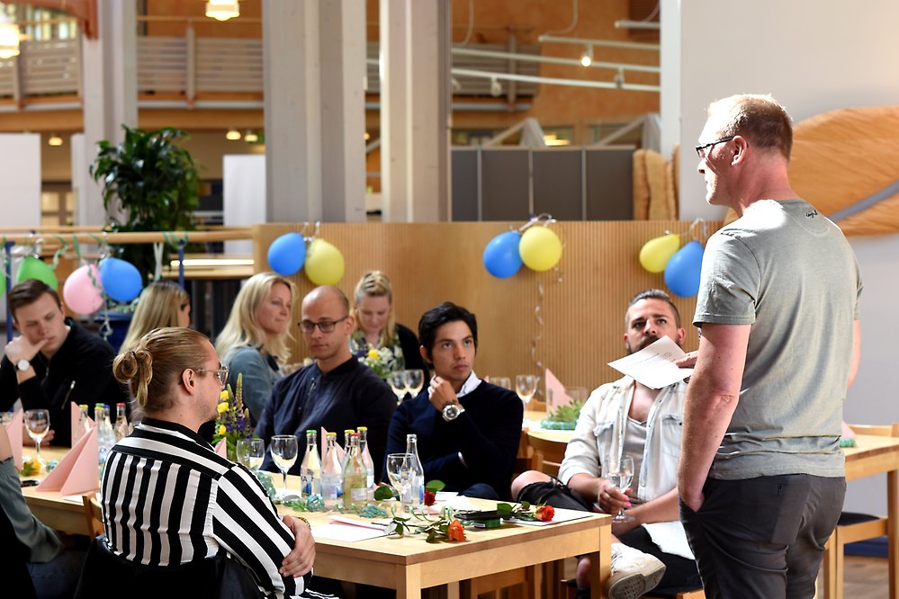 Avslutningsmiddag för första klassen e-handelslogistiker